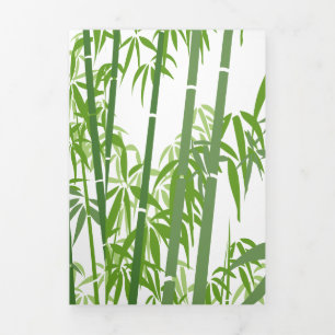 Bamboo 7 dreifach gefaltete urlaubskarte