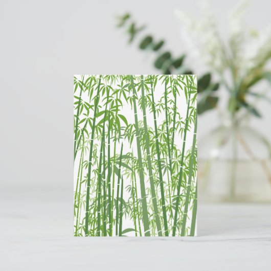 Bamboo 7 feiertagspostkarte (Stehend Vorderseite)
