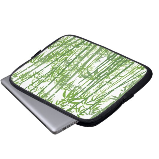 Bamboo 7 laptopschutzhülle (Vorne Knopf)