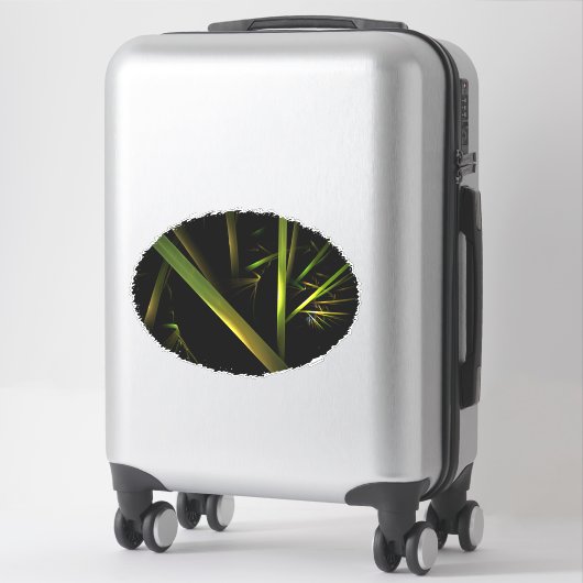 Bamboo Abstrakt Aufkleber (Koffer)