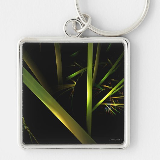 Bamboo Abstrakt Schlüsselanhänger (Vorne)