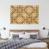 Bamboo Art 1 Wrapped Canvas Leinwanddruck (Insitu (Schlafzimmer))