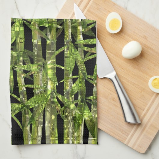 Bamboo Art 4 Küchentücher (Viertel Falte)