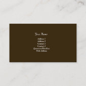 Bamboo Art Studio Business Card Visitenkarte (Rückseite)