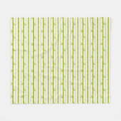 BAMBOO BAUM KLAR PATTERN DESIGN WRAPPPAPIER SH FLEECEDECKE (Vorderseite (Horizontal))
