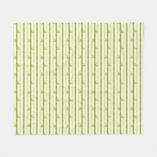 BAMBOO BAUM KLAR PATTERN DESIGN WRAPPPAPIER SH FLEECEDECKE (Vorderseite (Horizontal))