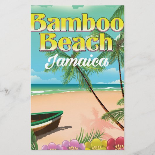 Bamboo Beach Jamaica Briefpapier (Vorderseite)