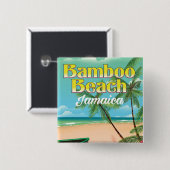 Bamboo Beach Jamaica Button (Vorne & Hinten)