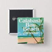 Bamboo Beach Jamaica Button (Vorne & Hinten)