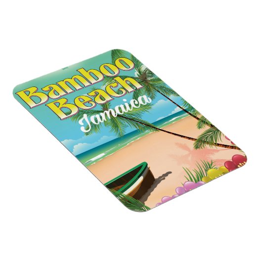 Bamboo Beach Jamaica Magnet (Rechte Seite)