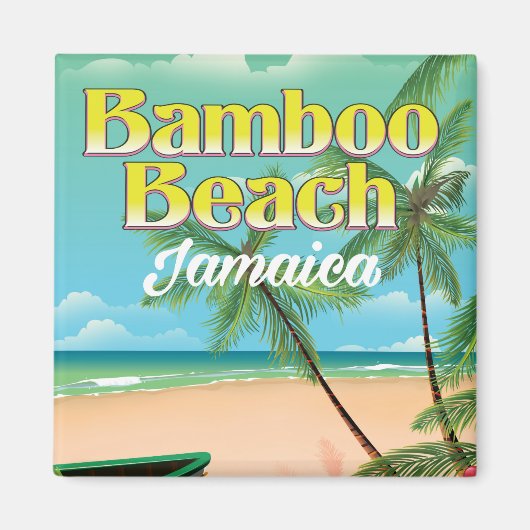 Bamboo Beach Jamaica Magnet (Vorne)