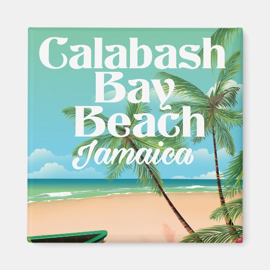 Bamboo Beach Jamaica Magnet (Vorne)