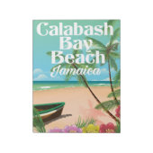 Bamboo Beach Jamaica Notizblock (Rotiert)