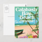 Bamboo Beach Jamaica Postkarte (Vorne/Hinten)