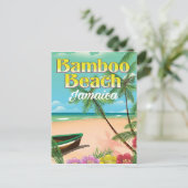 Bamboo Beach Jamaica Postkarte (Stehend Vorderseite)