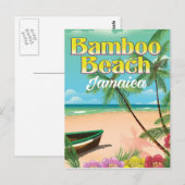 Bamboo Beach Jamaica Postkarte (Vorne/Hinten)