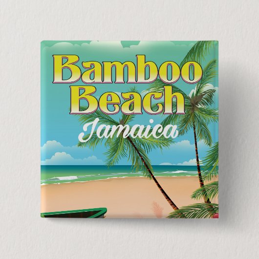 Bamboo Beach Jamaika Button (Vorderseite)