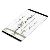 Bamboo Beauty Wedding Save the Date Magnet (Linke Seite)