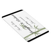 Bamboo Beauty Wedding Save the Date Magnet (Rechte Seite)