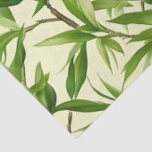 Bamboo Blätter Muster Grün Dekoupage Seidenpapier (Ausschnitt)