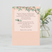 Bamboo Branches Wellness-Center Einladung (Stehend Vorderseite)