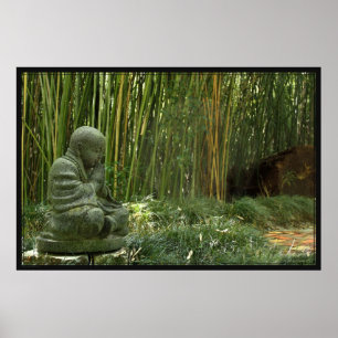 Bamboo Buddha Poster -60x40 -andere Größen verfügb