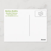 Bamboo Buddha Postkarte (Rückseite)