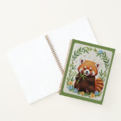 Bamboo Buddy Embroidered Red Panda Journal Notizblock (Innenseite)