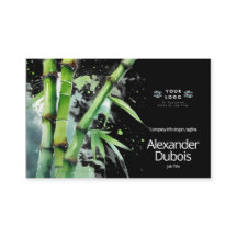 Bamboo Business Card Moderne frische Natur