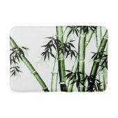 Bamboo Chinese Art - One - green Bath Mat Badematte (Vorderseite)