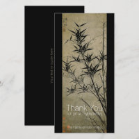 Bamboo Chinese Painting Beileid Vielen Dank