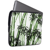 Bamboo Chinesische Kunst - eins - grün Laptopschutzhülle (Vorne Rechts)