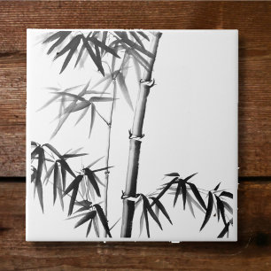 Bamboo - chinesischer Stil - uneingerahmt Fliese
