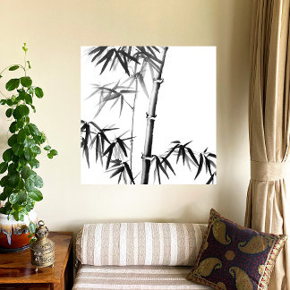 Bamboo - chinesischer Stil - uneingerahmt Leinwanddruck