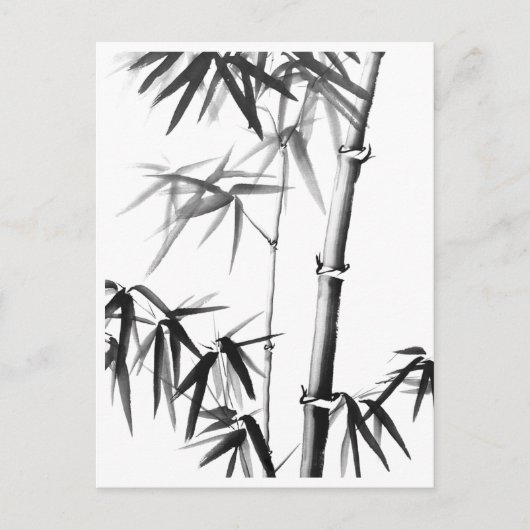 Bamboo - chinesischer Stil - uneingerahmt Postkarte (Vorderseite)