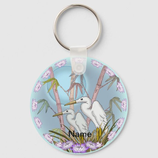 Bamboo Cranes Schlüsselanhänger (Vorderseite)
