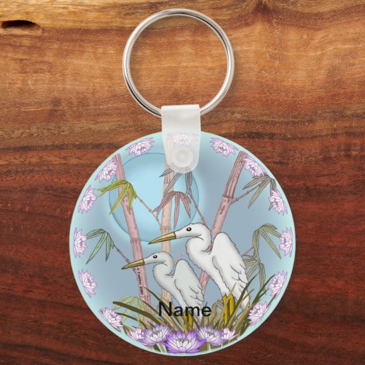 Bamboo Cranes Schlüsselanhänger (Vorderseite)