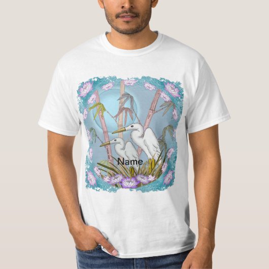 Bamboo Cranes T - Shirt (Vorderseite)