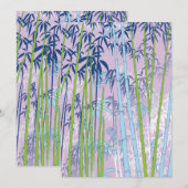 Bamboo Dankeskarte (Vorne/Hinten)