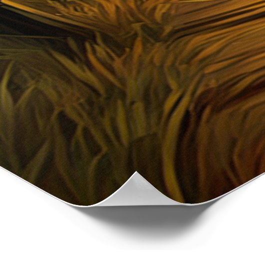 Bamboo Elegance, Goldener Abend Poster (Ecke)