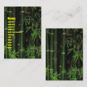 Bamboo ... Fao Rai, Nong Khai, Isaan, Thailand Visitenkarte (Vorne/Hinten)