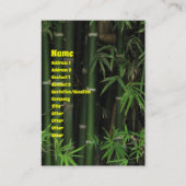 Bamboo ... Fao Rai, Nong Khai, Isaan, Thailand Visitenkarte (Vorderseite)