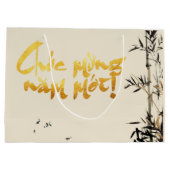Bamboo fischen vietnamesisches Neujahr LGB Große Geschenktüte (Rückseite)
