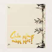 Bamboo Fish Vietnamese New Year Pack geklappt C (Außenseite Aufgefaltet)