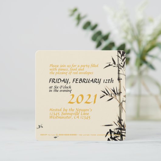 Bamboo Fish Vietnamesisch New Year Party SFC Ankündigung (Stehend Vorderseite)