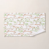 Bamboo Foliage Orientale Blätter Badhandtuch Set (Handtuch)