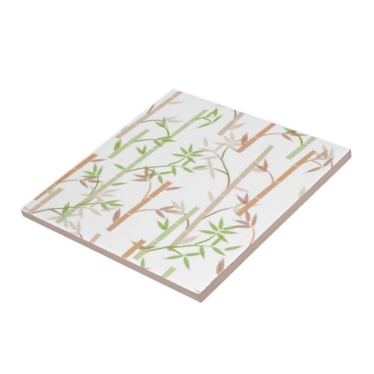 Bamboo Foliage Orientale Blätter Fliese (Seite)