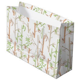 Bamboo Foliage Orientale Blätter Große Geschenktüte