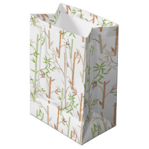 Bamboo Foliage Orientale Blätter Mittlere Geschenktüte