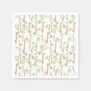 Bamboo Foliage Orientale Blätter Serviette